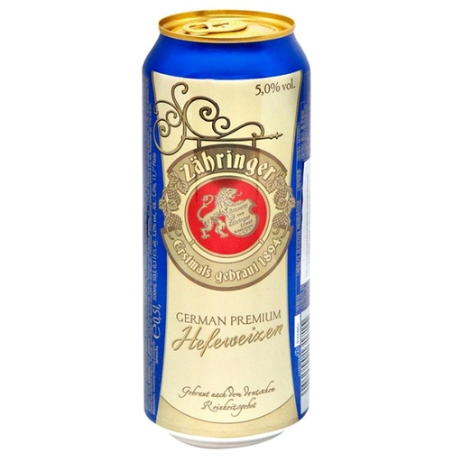Cerveza Zahringer Hefeweizen